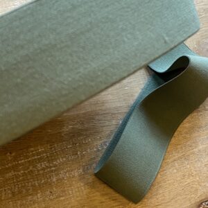 Olive green- Zachte elastiek 4cm