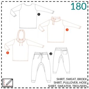 3x shirts en broek patroon kids- Abracadabra #180