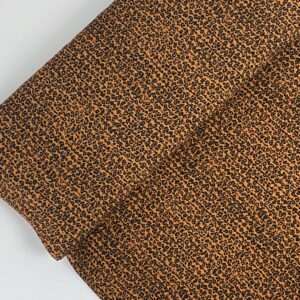 leopard- viscose printed plissé print