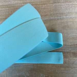 Mint Blauw- Zachte elastiek 4cm