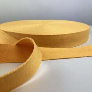 Tassenband geel 40 mm