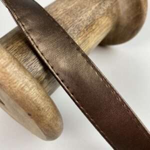 Tassenband imitatie leder – brons
