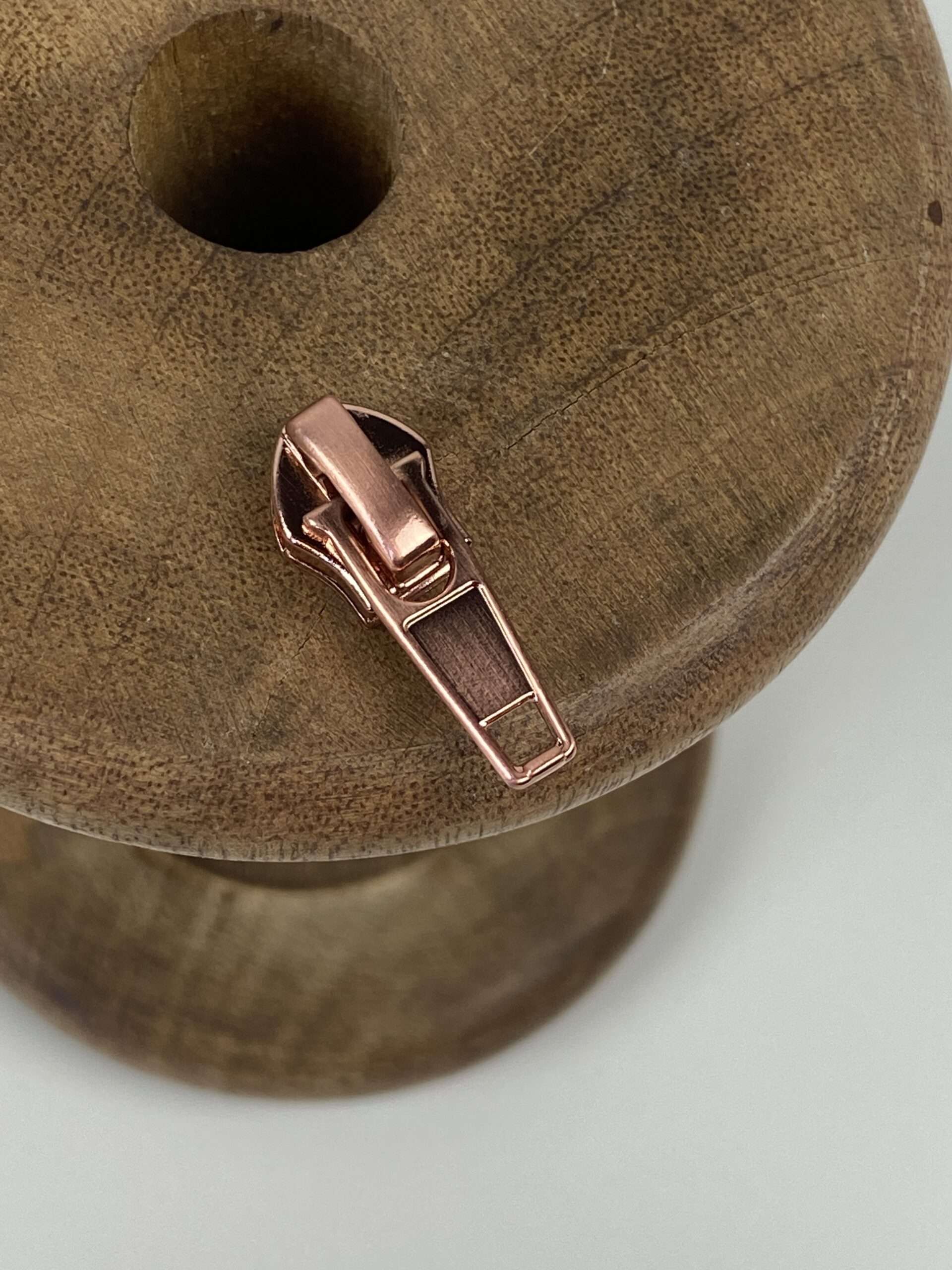 Standaard schuiver voor spiraal rits 6mm - Rosé goud