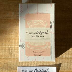 “This is an original, just like you” – set van 6 naailabels