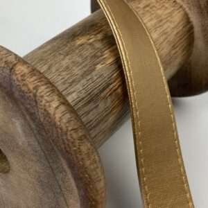 Tassenband imitatie leder – soft – gold