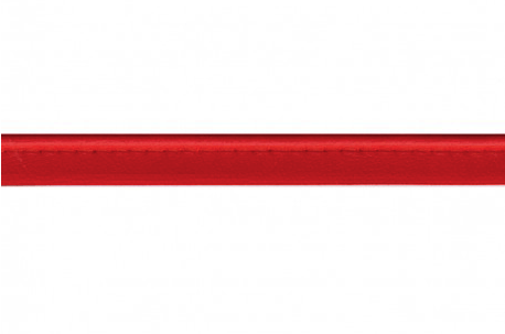 Rood- imitatie leder paspel