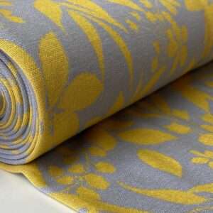 Yellow Flower  -recycled jacquard tricot