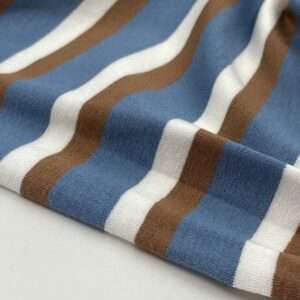 Blue Camel Stripe-viscose tricot
