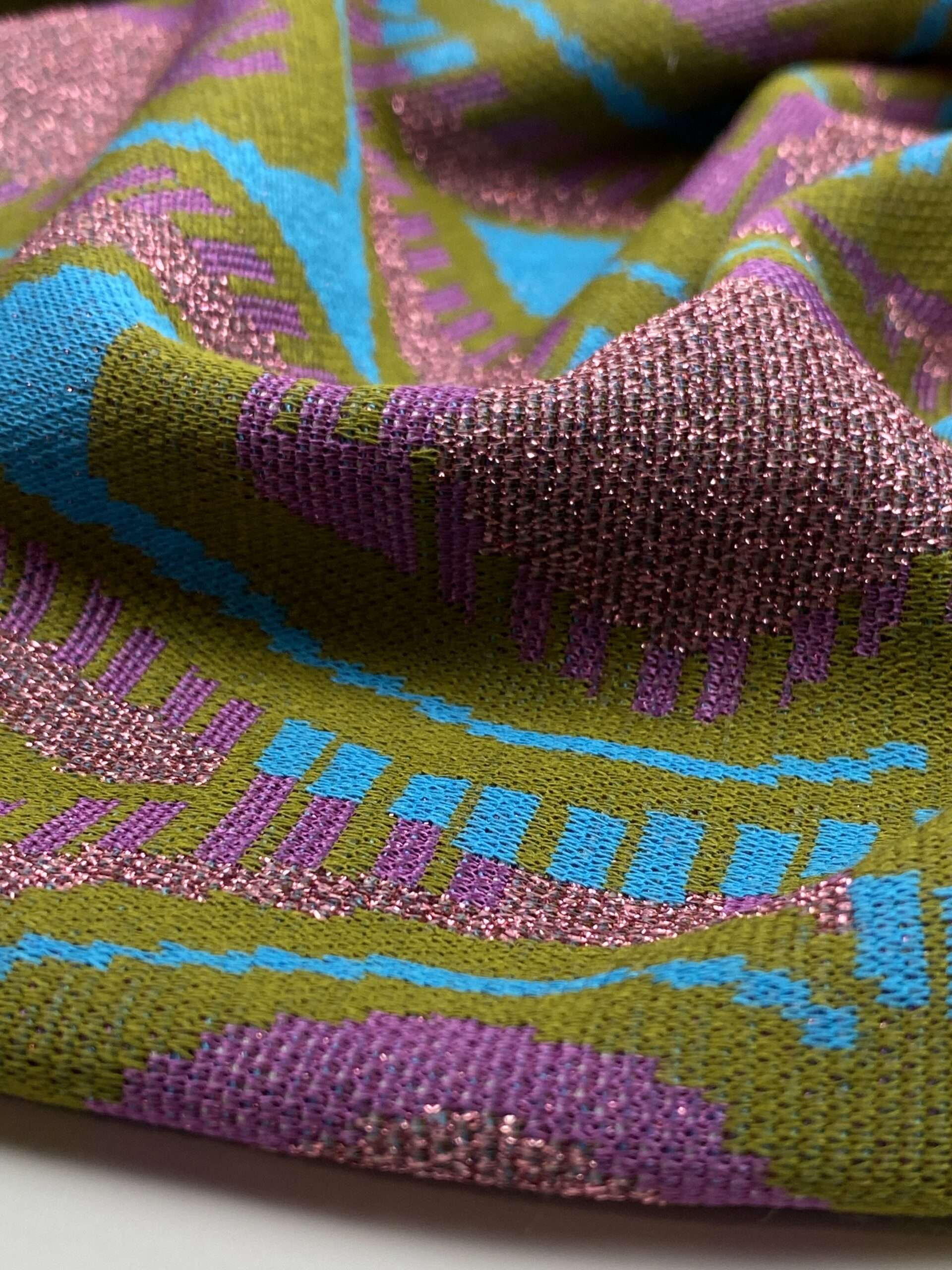 Green Sparkle  -jacquard tricot