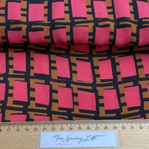 Pink square -satijn