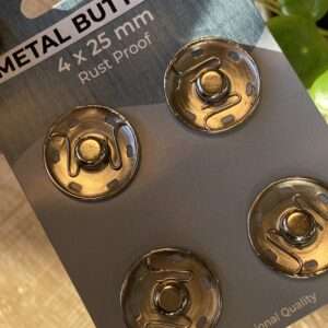 Metalen drukkers 25mm -zilver