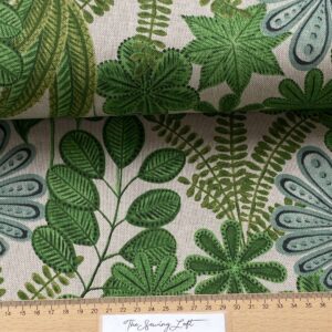 Botanic leaves – Linnenlook Half Panama