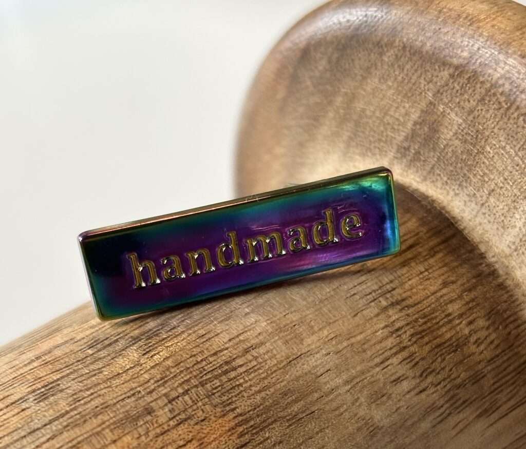 Handmade label - Rainbow