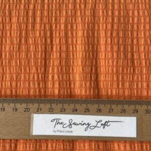 Dune orange -Seersucker COUPON 85CM