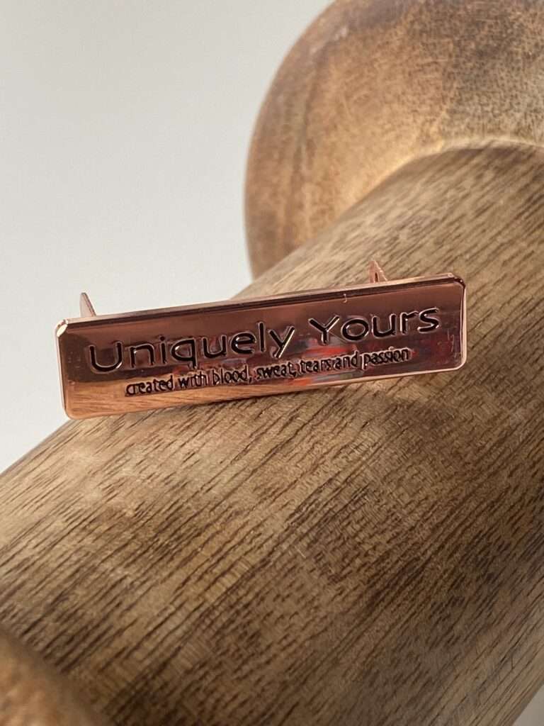 Uniquely yours label - Rosé goud