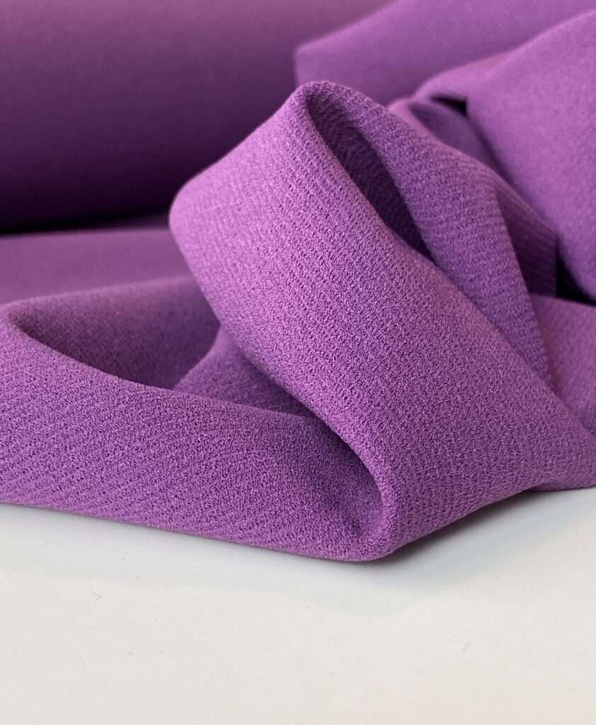 Purple -Scuba crêpe TWILL