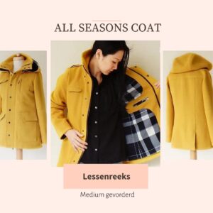Lessenreeks All Seasons coat vanaf 22 aug