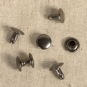 Gun metaal Holnieten 8 mm – set van 20 stuks