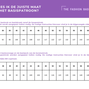 Oversized Basis corsage voor tricot en geweven stoffen – maat 34-46 The Fashion basement