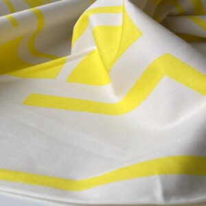Odyna Abstract Yellow – Katoen Popeline (Fibre Mood)