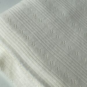 Soft white – pointelle tricot