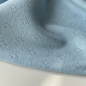 baby blue – pointelle tricot