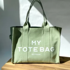 Medium Zilver Turquoise – My Tote Bag (zonder tassenband) (kopie)