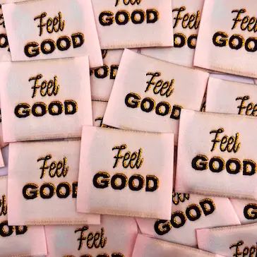 feel good - naailabel per stuk