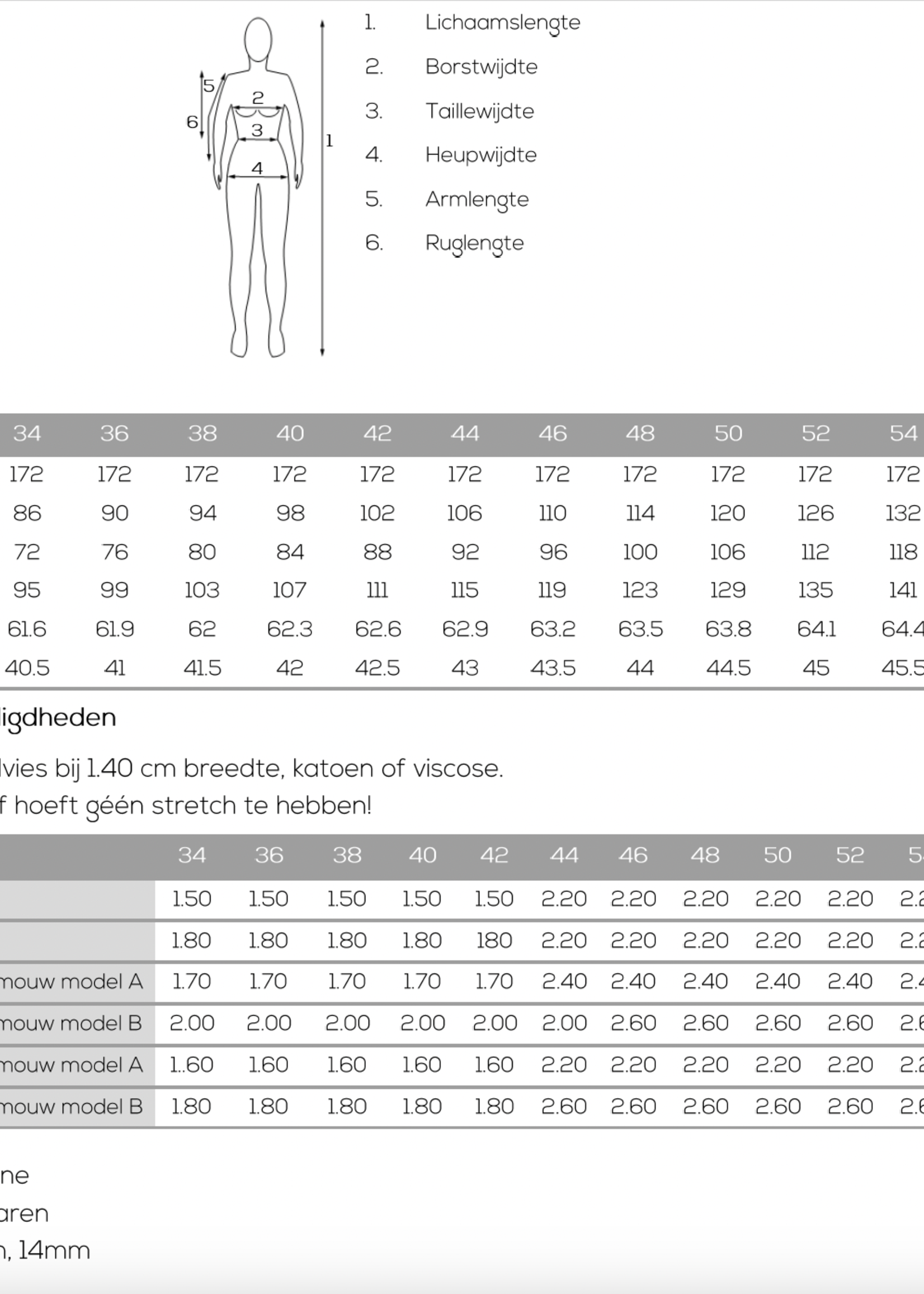 #019 Basis blouse - atelier nienie - Afbeelding 3