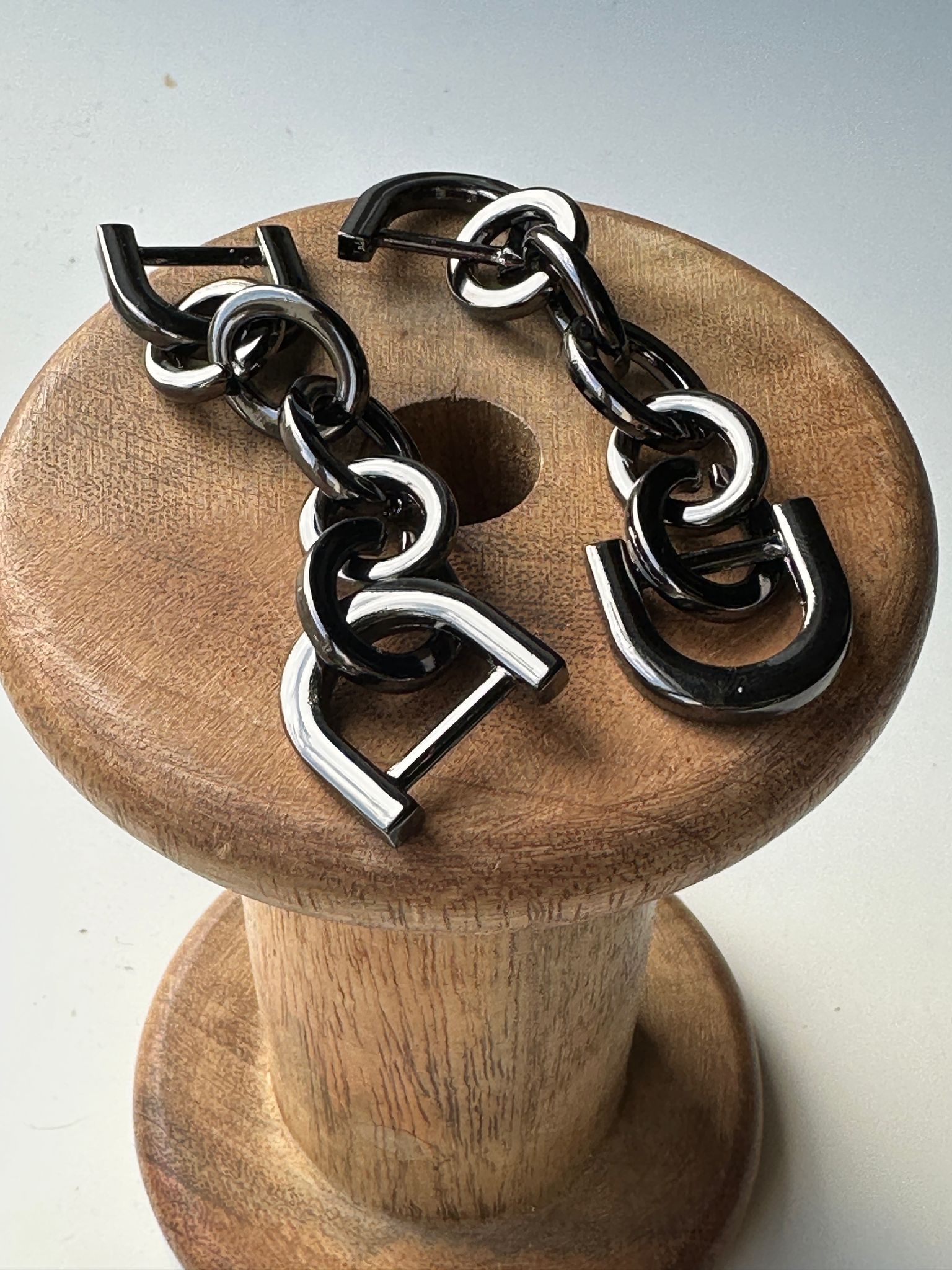 Connector tussen handtas en riem - Gun metal