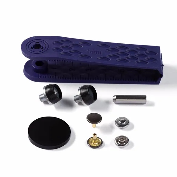 Prym Siernieten messing 9mm zilver-oud ijzer