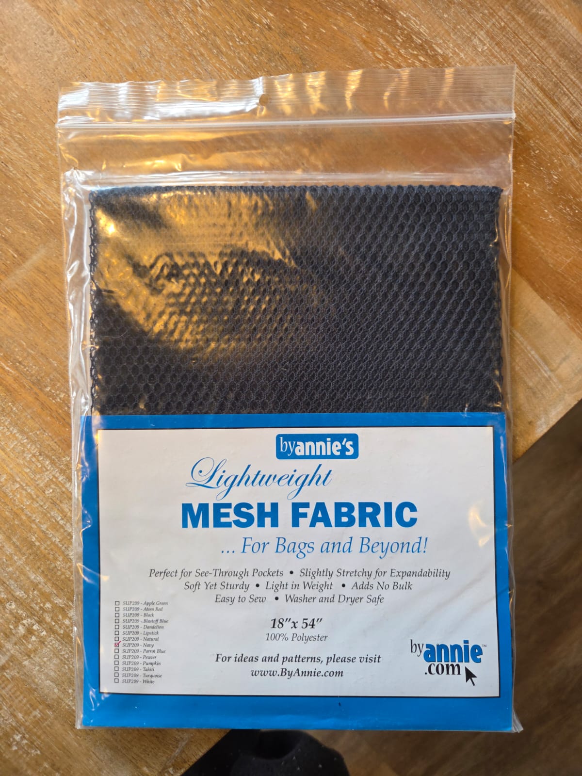 Navy - Polyester Mesh