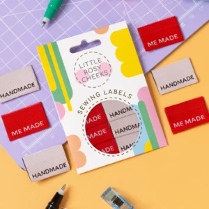 Me made handmade – Set van 6 geweven labels