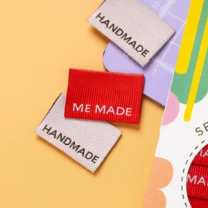 Me made handmade – Set van 6 geweven labels