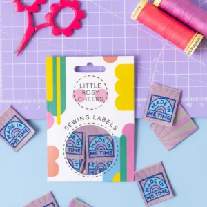Made in me time – Set van 6 geweven labels
