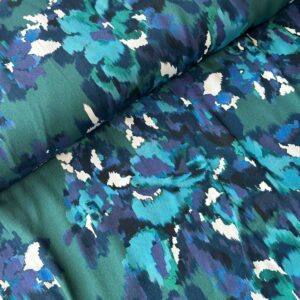 Deep Sea Whispers – Viscose Crêpe (deadstock) COUPON 1M20