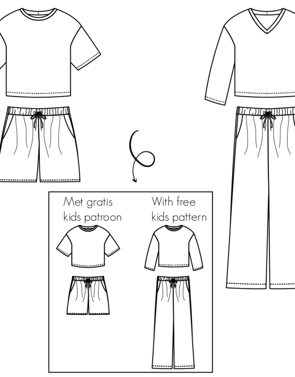 Lola -loungewear set voor dames & tieners – Bel'Etoile