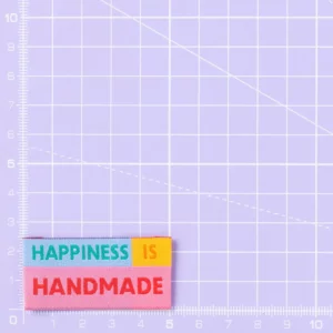 Happiness is Handmade – Set van 6 large naailabels