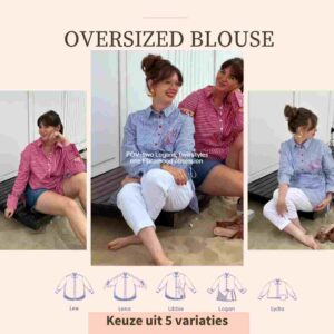 Oversized blouse uit de L-familie – zat 30 aug