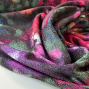Forest in full Bloom – wool touch viscose tricot