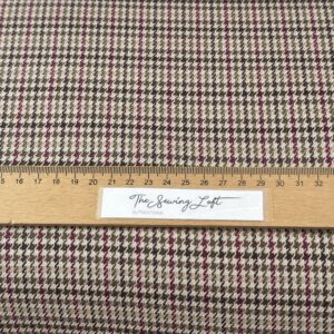 Aubergine Twist – Double face viscose twill
