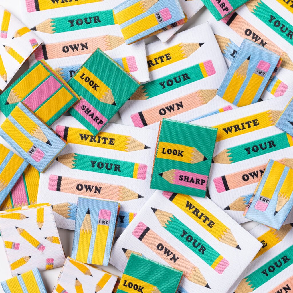 Write your own destiny - Set van 7 geweven labels - The Sewing Loft