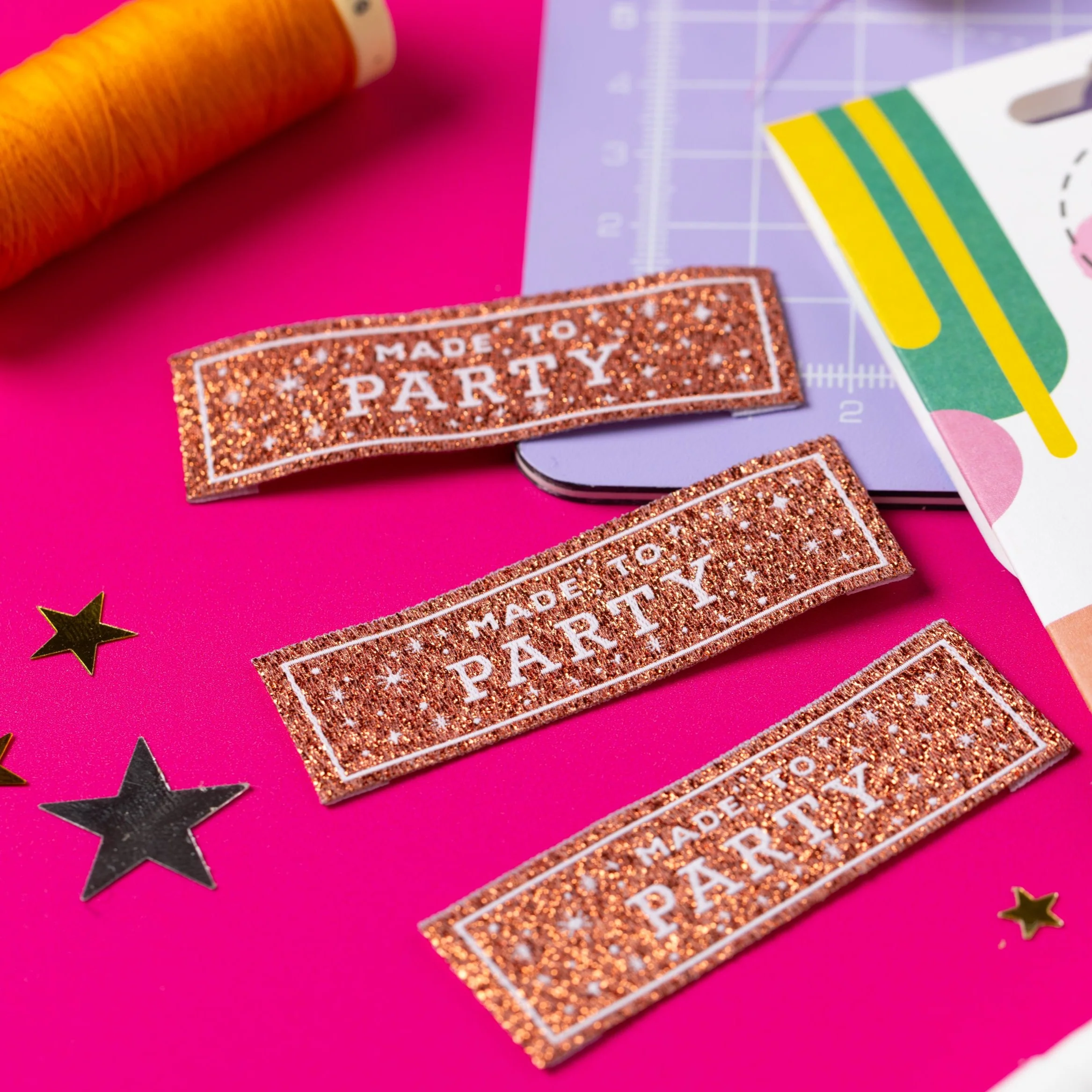 Made to party - Set van 6 geweven labels - Afbeelding 3