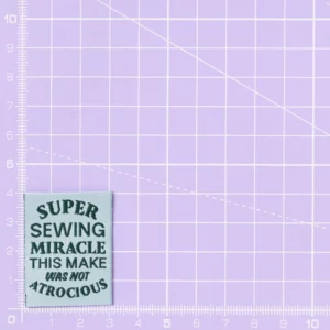 Super sewing miracle – Set van 6 geweven labels