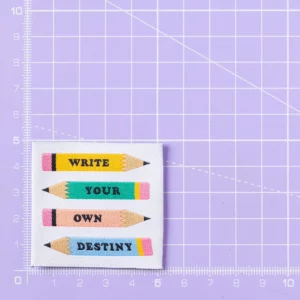 Write your own destiny – Set van 7 geweven labels