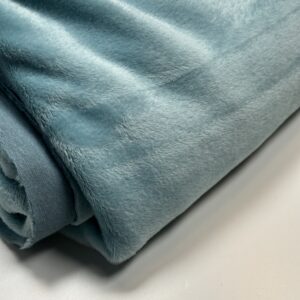 Fresh Blue Velvet  -huispak stof COUPON 2m80