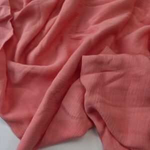 Salmon Pink viscsose crash – COUPON 85CM