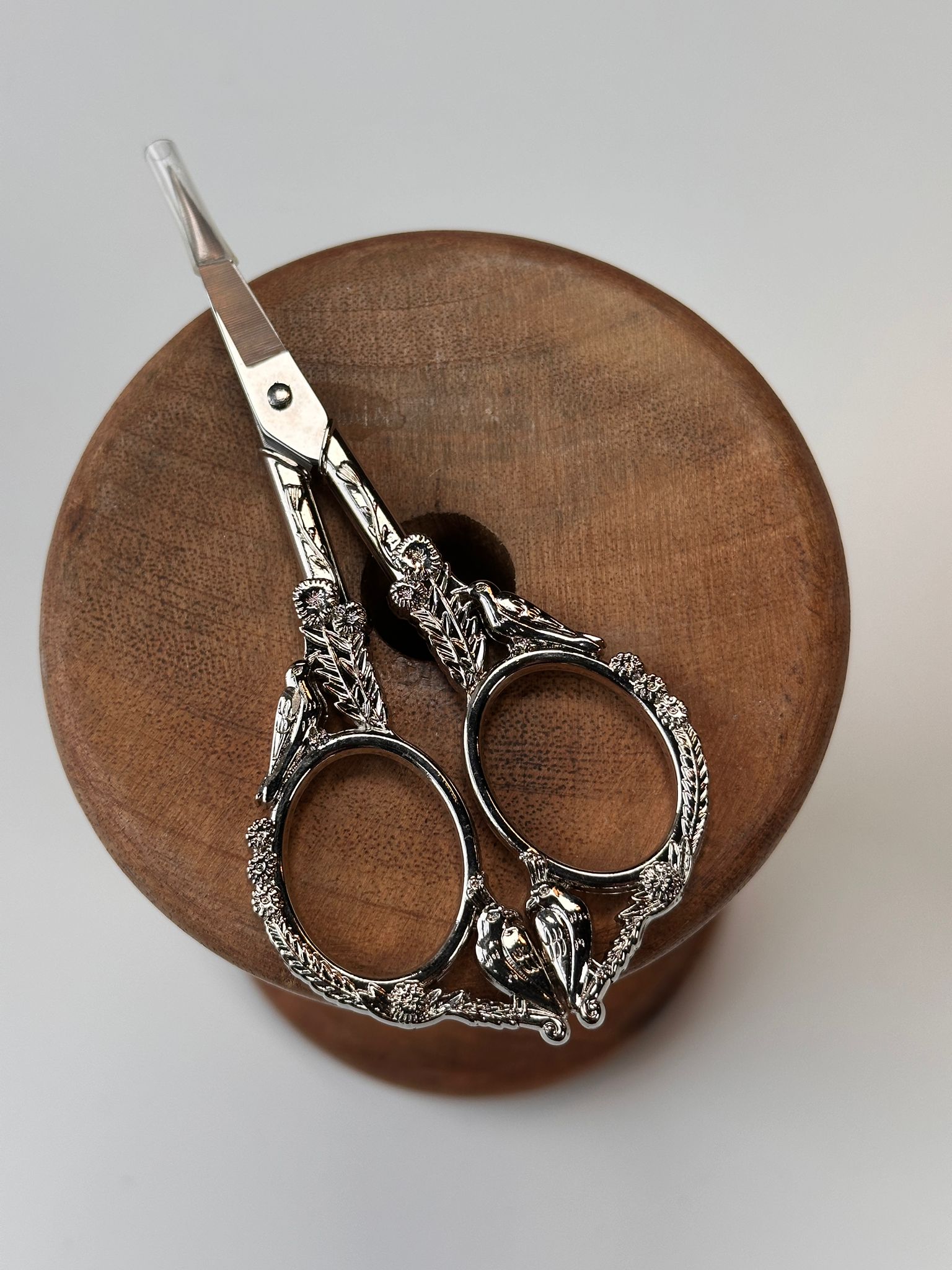 Borduurschaar Vintage Zilver