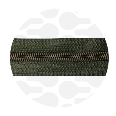 Army Green - Messing spiraalrits per meter
