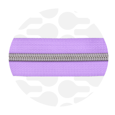Frosted lilac - Zilver spiraalrits per meter